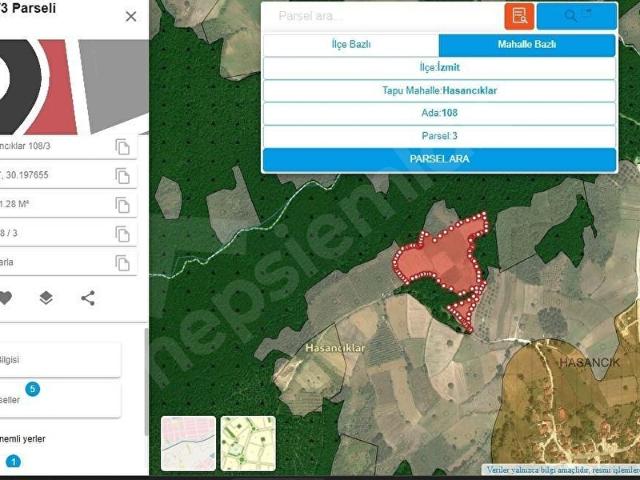 İzmit, Kocaeli içerisinde satılık Arsa