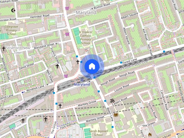 Apartment for rent in Maryland, Greater London