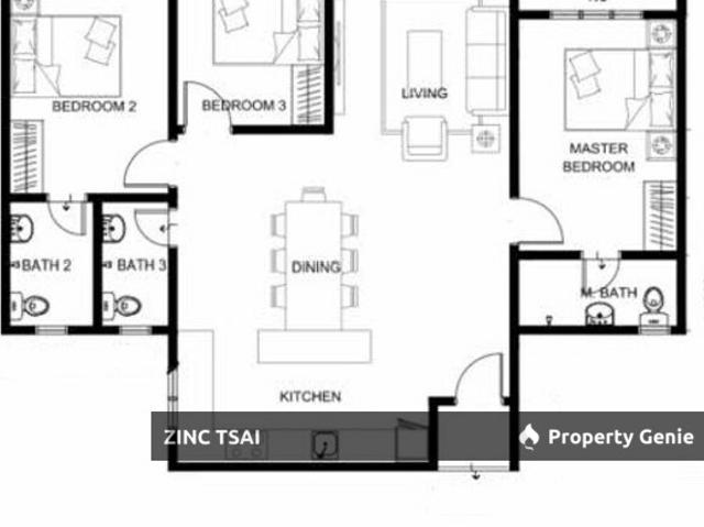 Apartment for rent in Kajang, Langat