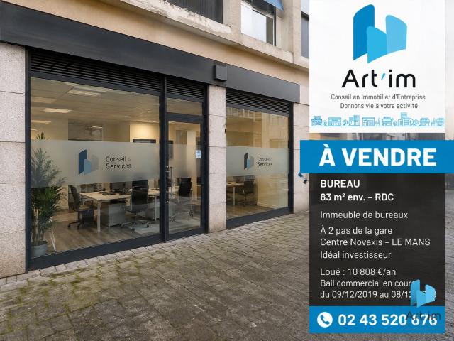 Bureau vente à Miroir, Le Mans