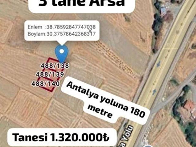 Akören, Sinanpaşa içerisinde satılık Arsa