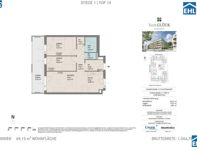 Apartment mieten in Michelhausen, Pixendorf