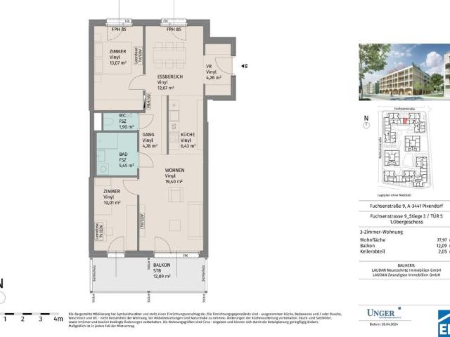 Apartment mieten in Michelhausen, Pixendorf