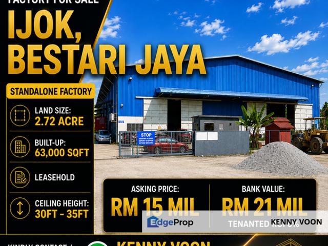 Warehouse for sale in Ijok, Selangor