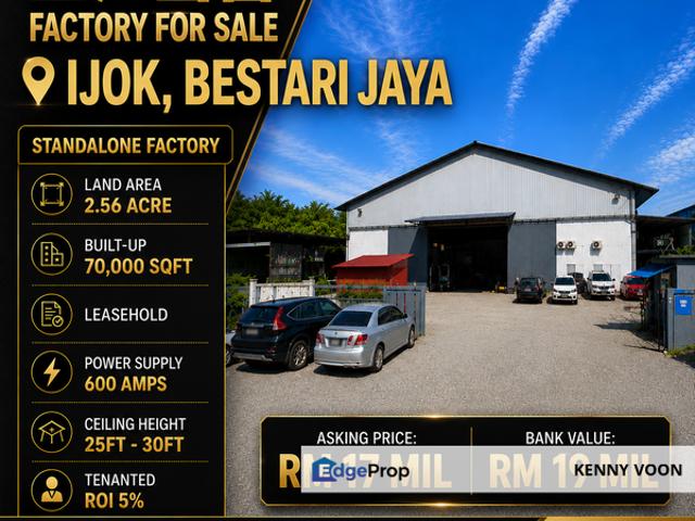 Warehouse for sale in Ijok, Selangor