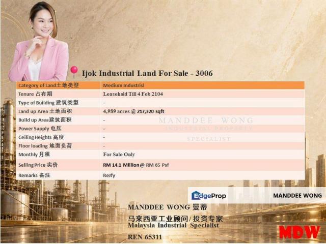 Warehouse for sale in Ijok, Selangor