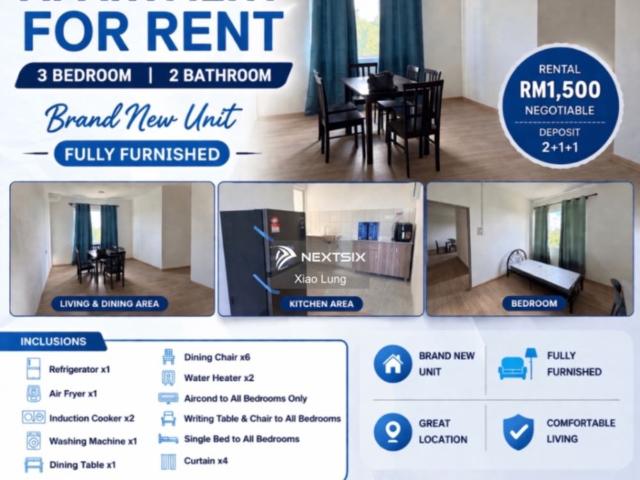 Apartment for rent in Samarahan