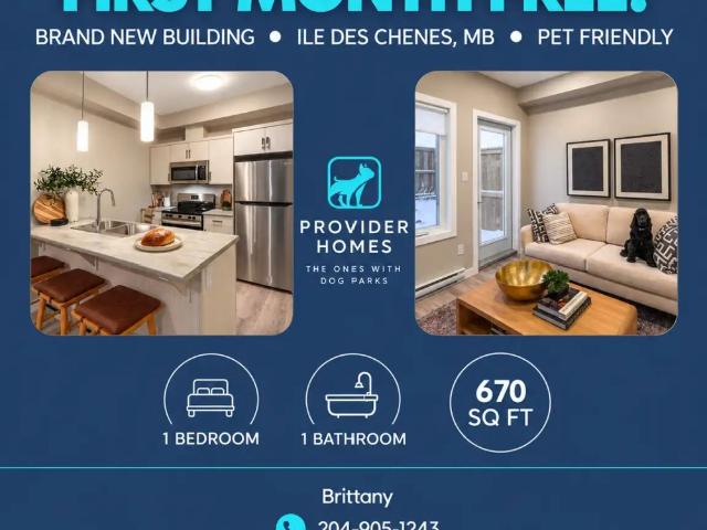 Townhouse for rent in Ile des Chenes, Rural Municipality of Ritchot