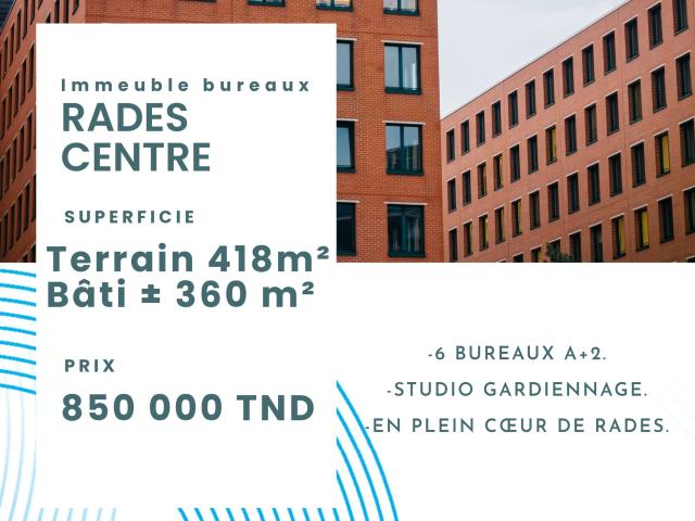 Propriété vente à Rades, Ben Arous