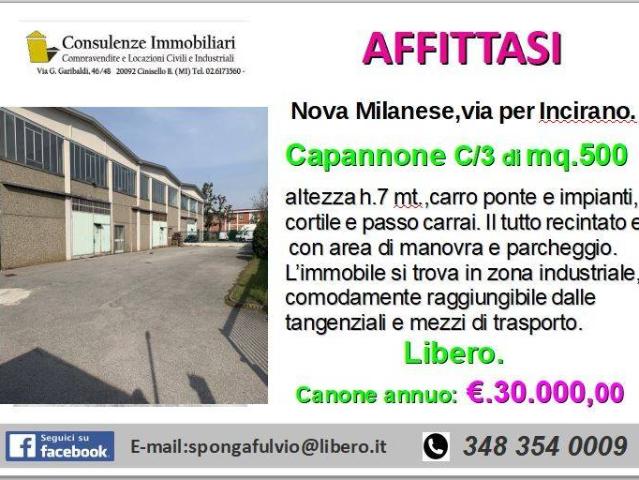 Locale Commerciale in affitto a Nova Milanese, Lombardia