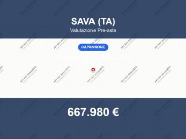 Capannone in vendita a Sava, Taranto