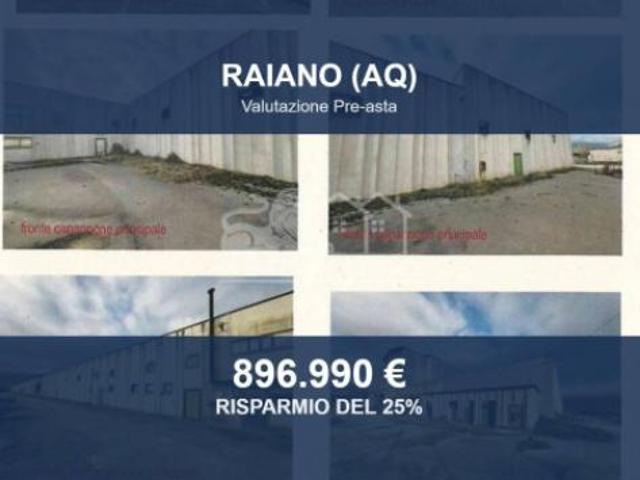 Capannone in vendita a Raiano, L'Aquila