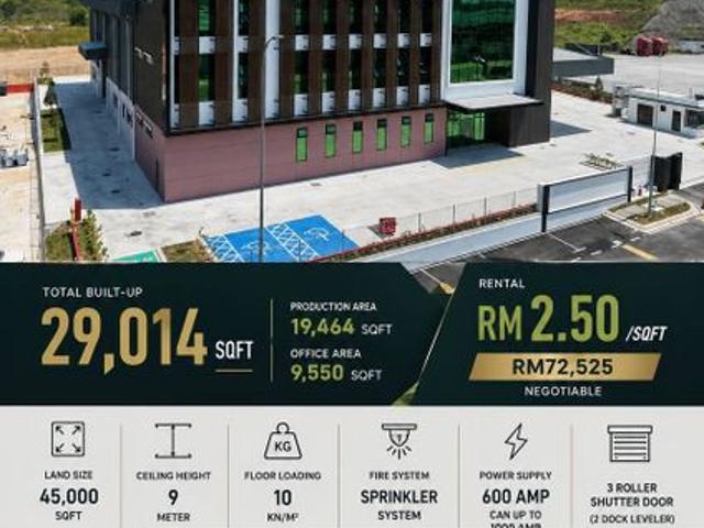 Warehouse for rent in Johor