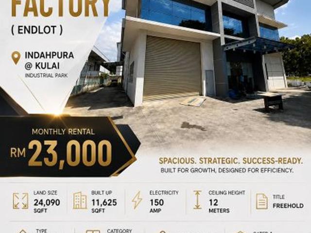 Warehouse for rent in Johor