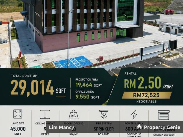 Warehouse for rent in Kulai, Johor