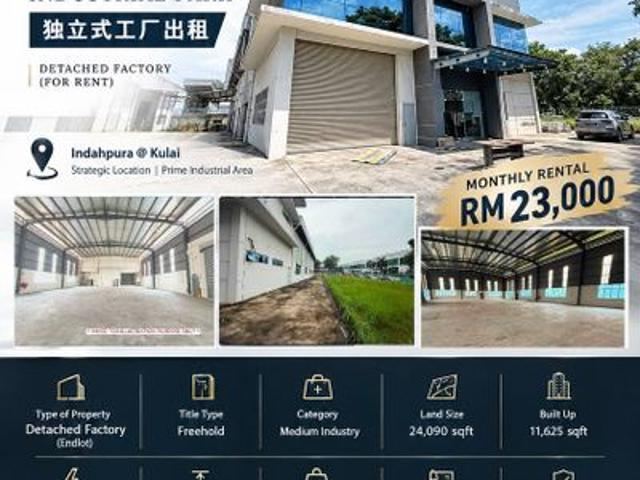 Warehouse for rent in Kulai, Johor