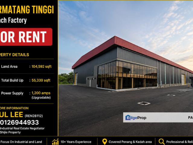 Warehouse for rent in Wellesley, Penang