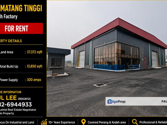 Warehouse for rent in Wellesley, Penang