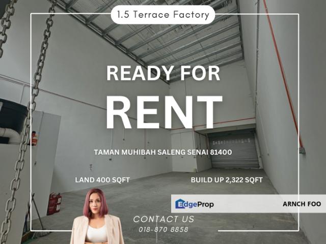 Warehouse for rent in Kulai, Johor