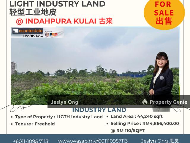 Property for sale in Indahpura Industrial Park, Kulai