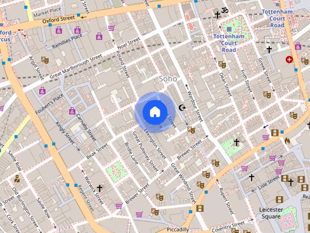 Apartment for rent in Soho, Greater London