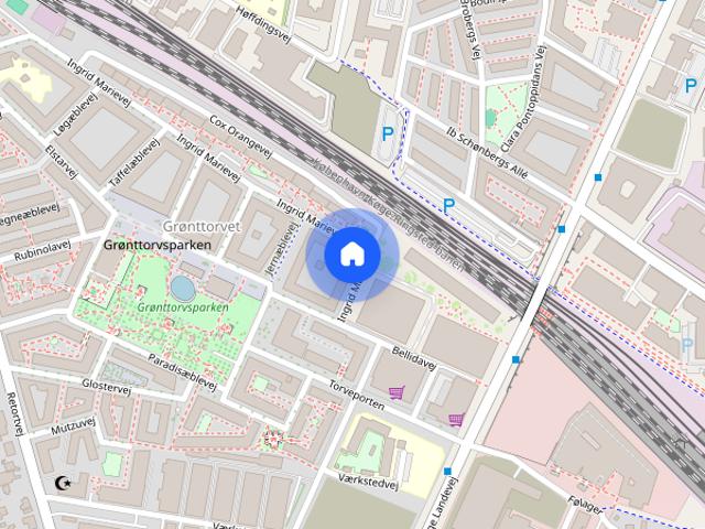 Hus til leje i Grønttorvet, København