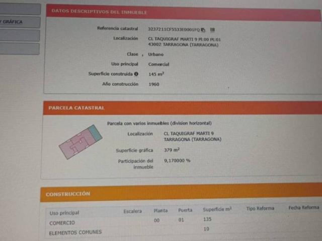 Local Comercial en venta en Tarragonès, Catalunya