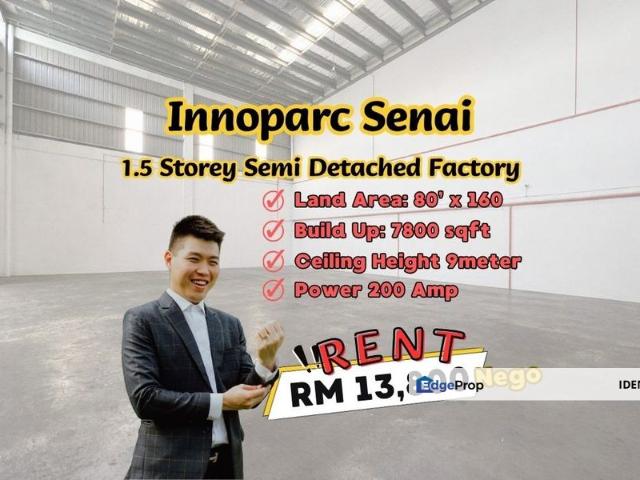 Warehouse for rent in Seelong, Johor