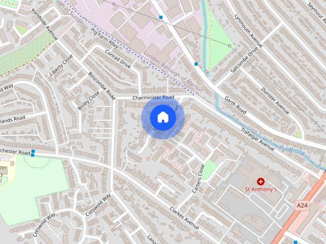 House for rent in Worcester Park, Greater London