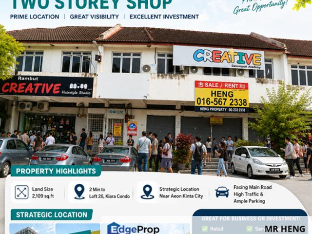 Shop for rent in Perak, Tanjong Ipoh
