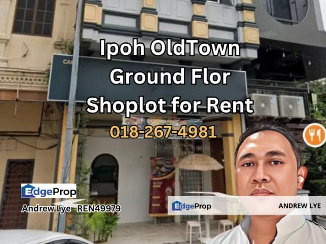 Shop for rent in Pekan Lama Ipoh, Majlis Bandaraya Ipoh