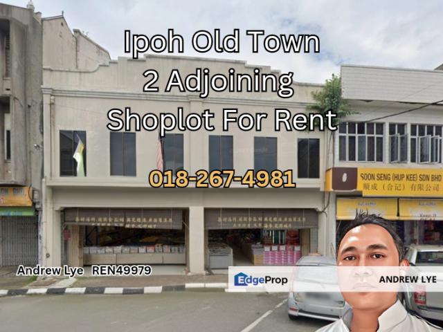 Shop for rent in Pekan Lama Ipoh, Majlis Bandaraya Ipoh