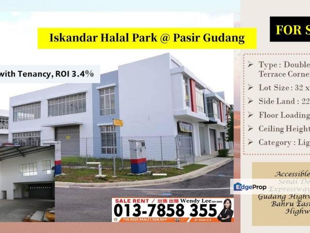 Warehouse for sale in Pasir Gudang, Johor