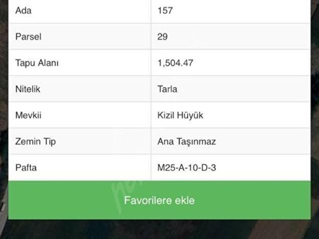Harmanören, Atabey içerisinde satılık Arsa