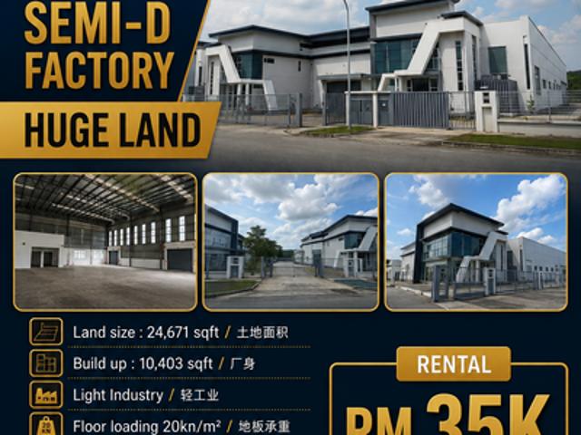 Warehouse for rent in Kulai, Johor