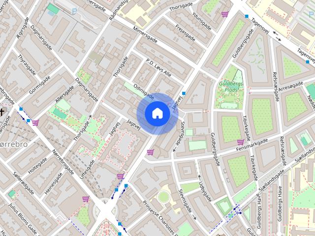 Zimmer til leje i De Gamles By, København
