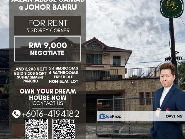 House for rent in Johore Bahru, Johor