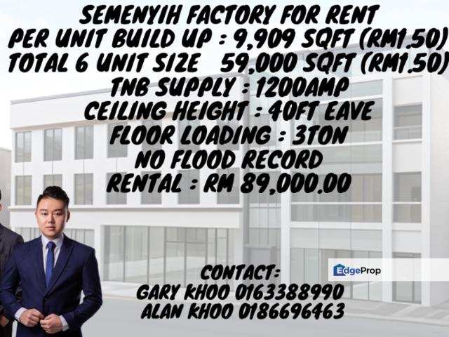 Warehouse for rent in Kajang, Langat
