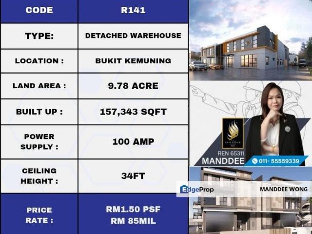 Warehouse for sale in Alam Impian, Selangor