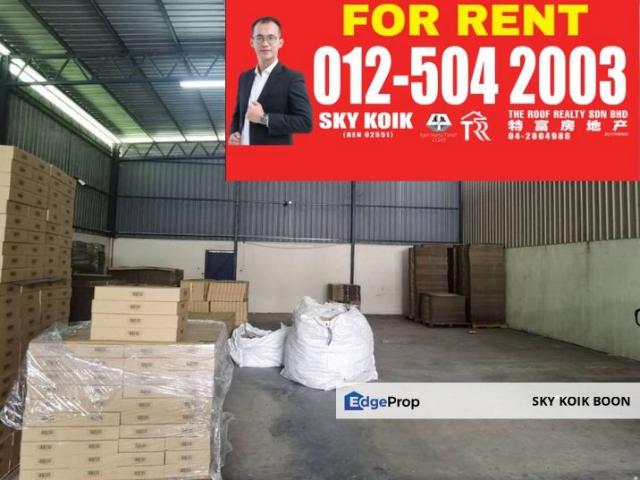 Warehouse for rent in Wellesley, Penang