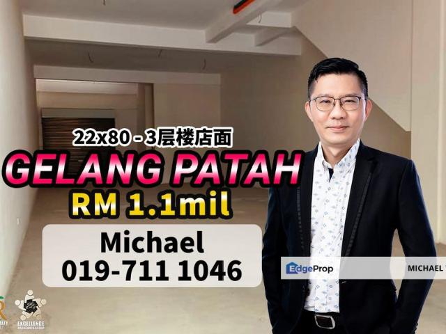 Shop for sale in Gelang Patah, Iskandar Puteri