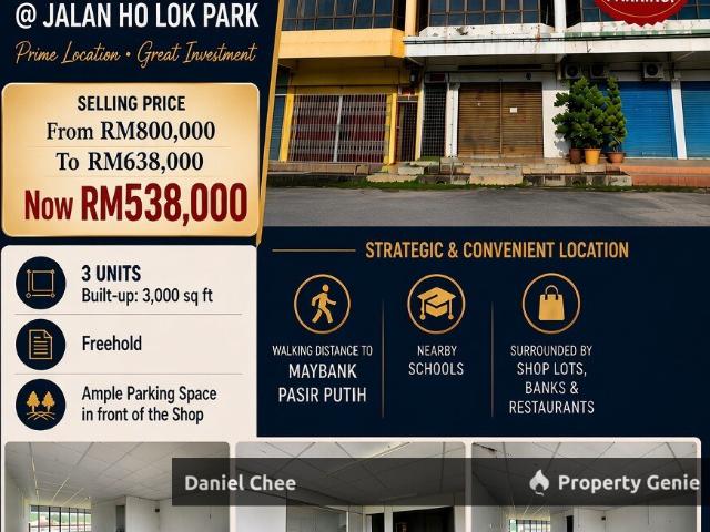 Shop Office for sale in Perak, Tanjong Ipoh