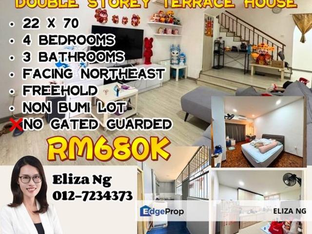 House for sale in Taman Johor Jaya, Plentong