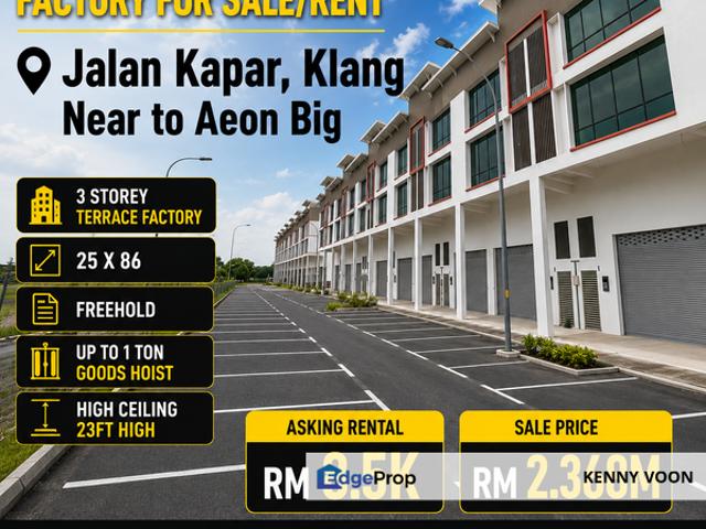 Warehouse for rent in Taman Klang Utama, Bandaraya Klang