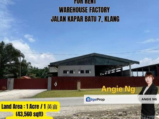 Warehouse for rent in Port Klang, Selangor