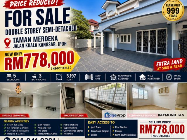 House for sale in Perak, Tanjong Ipoh