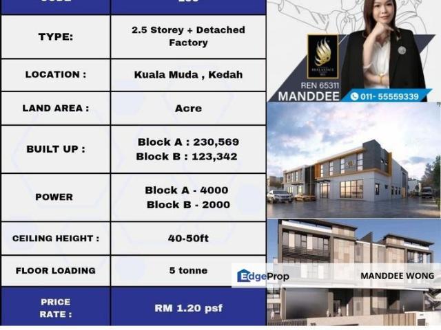 Warehouse for rent in Kedah