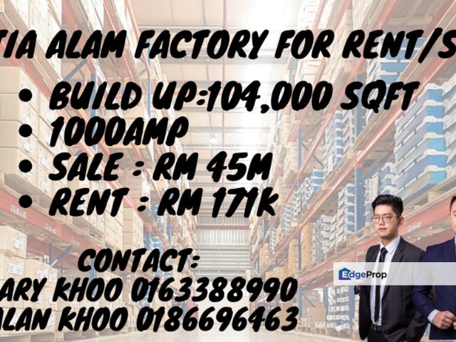 Warehouse for rent in Port Klang, Selangor