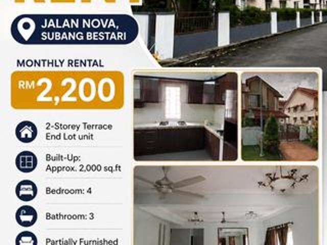 Terraced House for rent in Petaling, Alam Impian