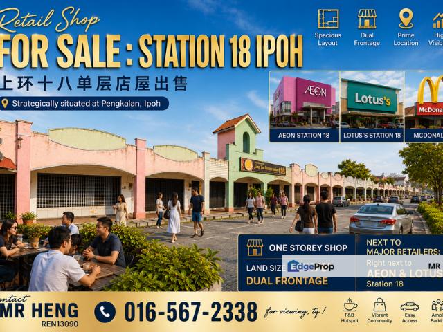 Shop for sale in Perak, Tanjong Ipoh